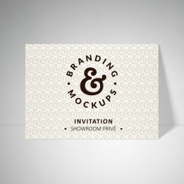 Carte d'invitation Tradition blanc