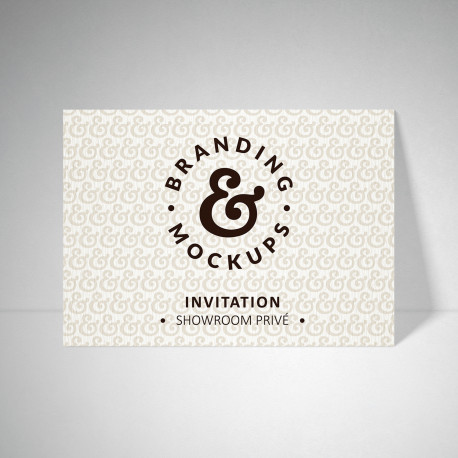 Carte d'invitation tradition blanc