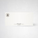 Carte de correspondance double tradition blanc