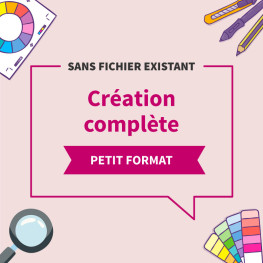 Création complète sans fichier PETIT FORMAT